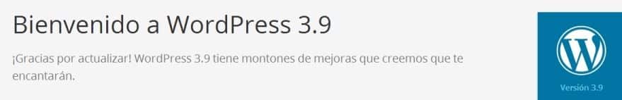 bienvenidos a wordpresss 3.9