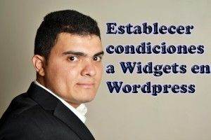 Establecer condiciones Widget en WordPress
